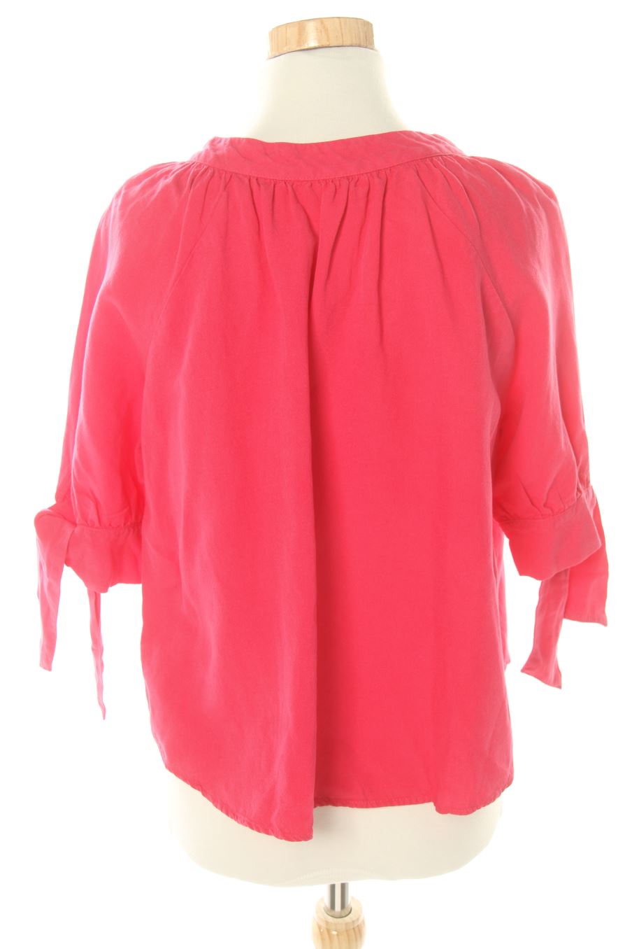 Blusa de manga corta de Zara de la talla S, de color rosa