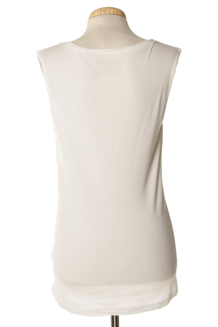 Camiseta sin mangas de Caroll de la talla 40, de color blanco