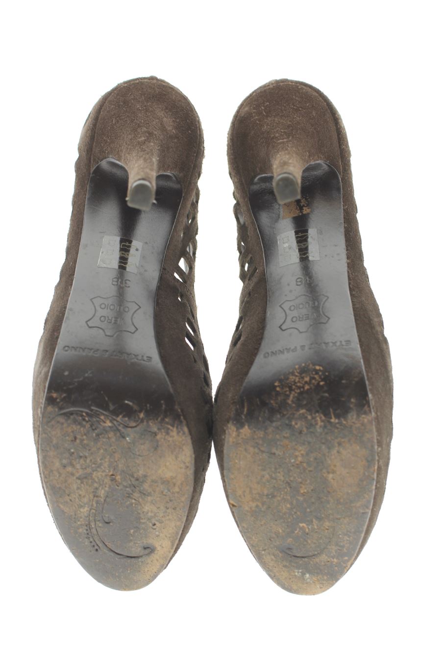 Zapatos de tacon de Etxart&Panno de la talla 38, de color marrón de