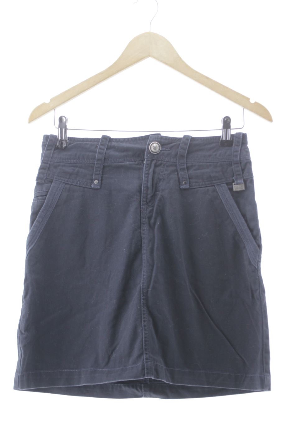 Falda de Mango de la talla 34, de color azul marino de ropa vaquera