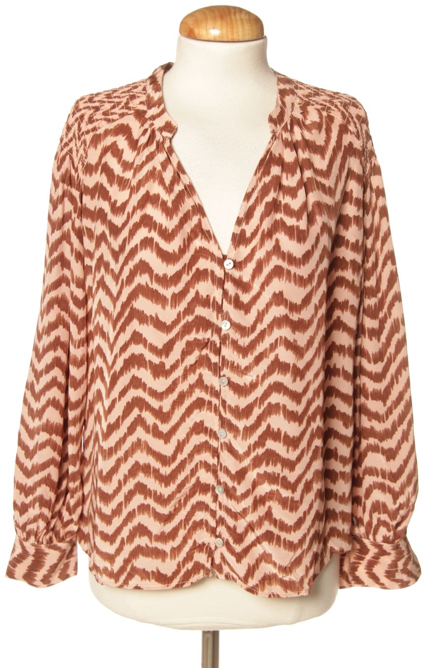 Blouse à manches longues Mango de la taille M, de couleur rayures