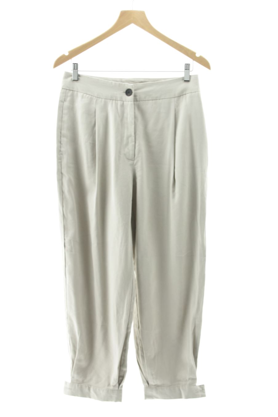 Pantalon Zara de la taille M, de couleur beige