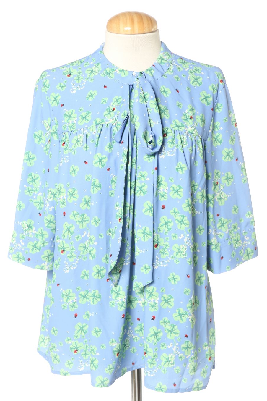Blusa a maniche lunghe de kling de la talla XL, de color blu