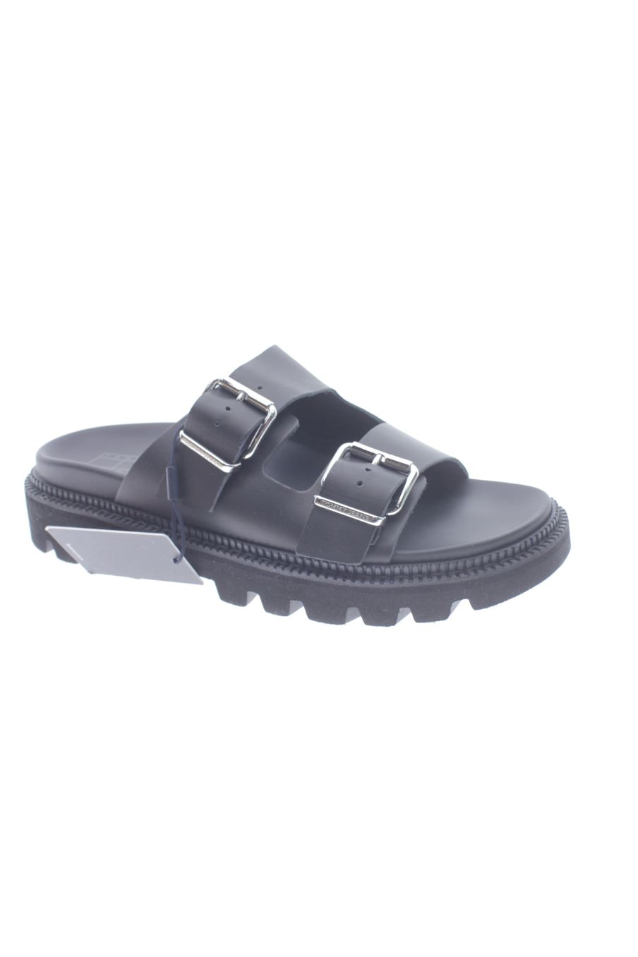 Sandales plates de Tommy Hilfiger de la taille 39, de couleur noir de