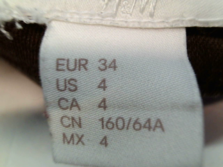 Vaqueros de H&M de la talla 34, de color verde de ropa vaquera