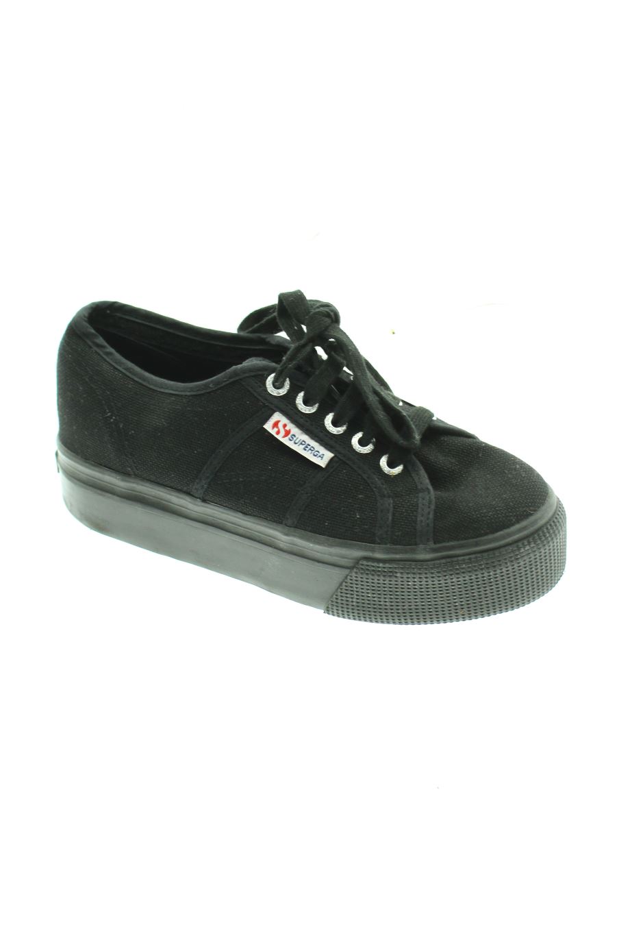 Deportivos de Superga de la talla 36, de color negro de