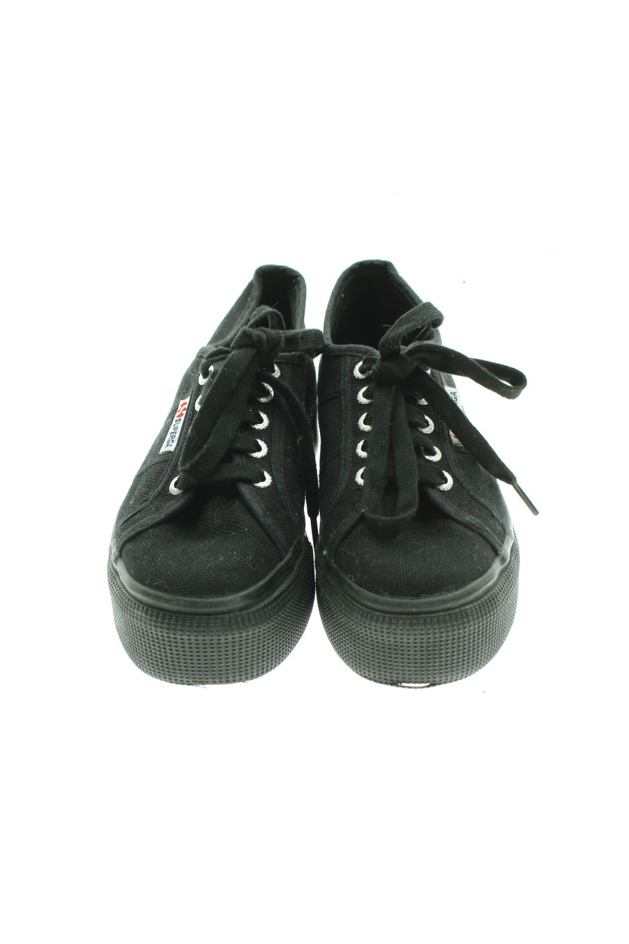Deportivos de Superga de la talla 36, de color negro de