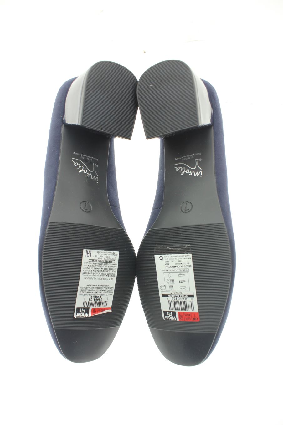 Zapatos de tacon de M&S de la talla 40, de color azul marino de