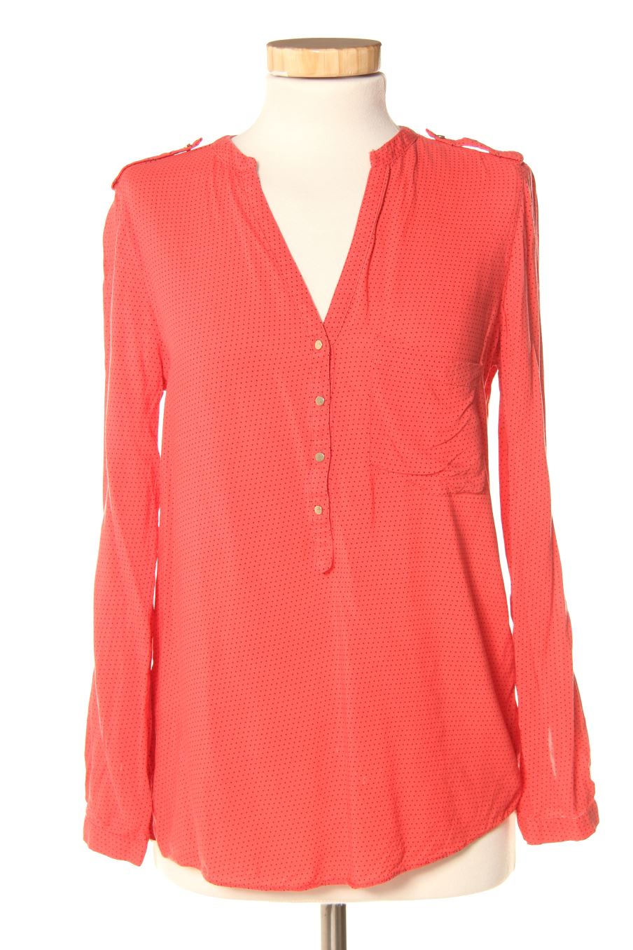 Blusa a maniche lunghe de Zara de la talla XS, de color corallo