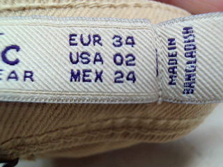 Jeans Trafaluc de la taille 34, de couleur beige de denim