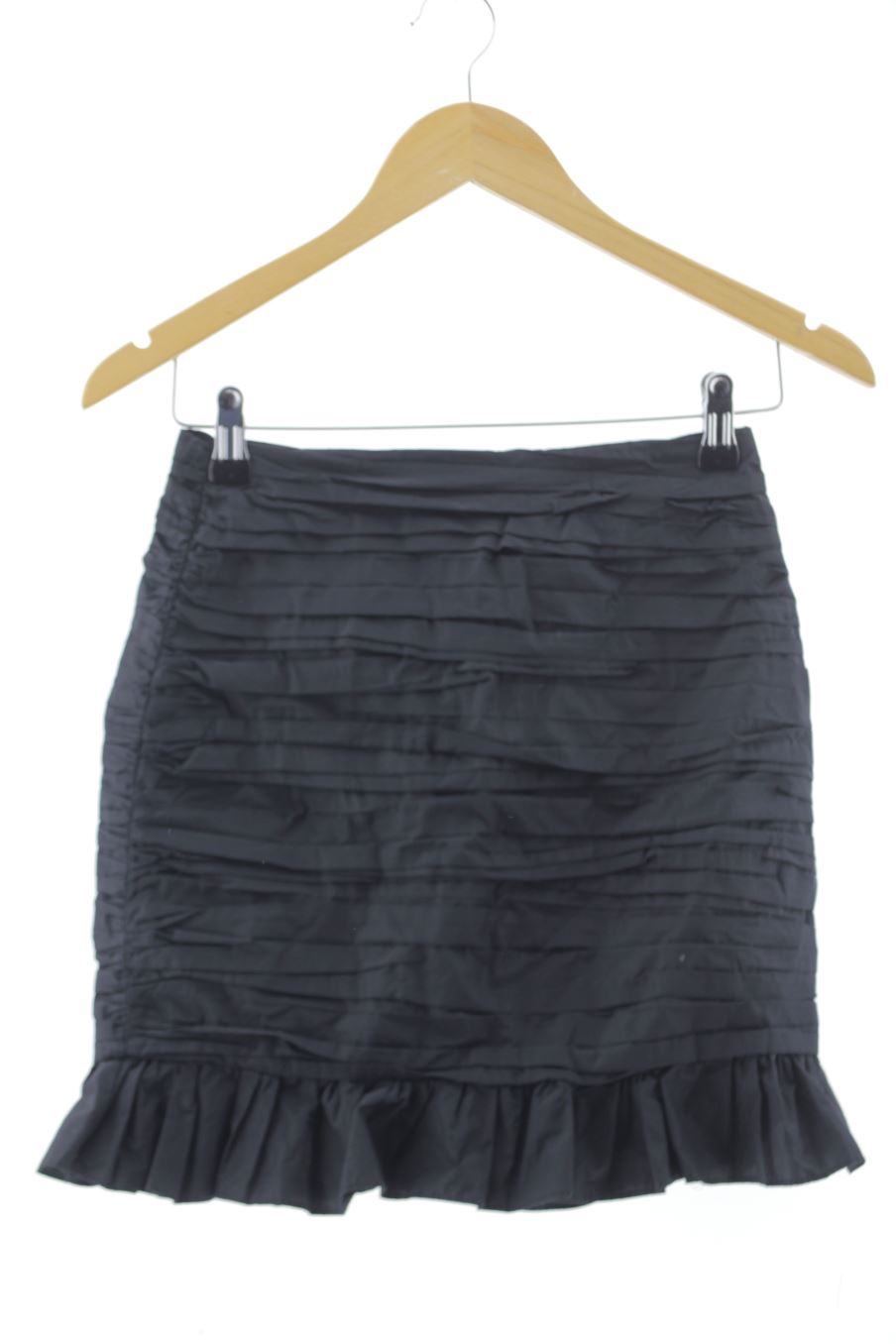 Falda de Zara de la talla XS, de color negro
