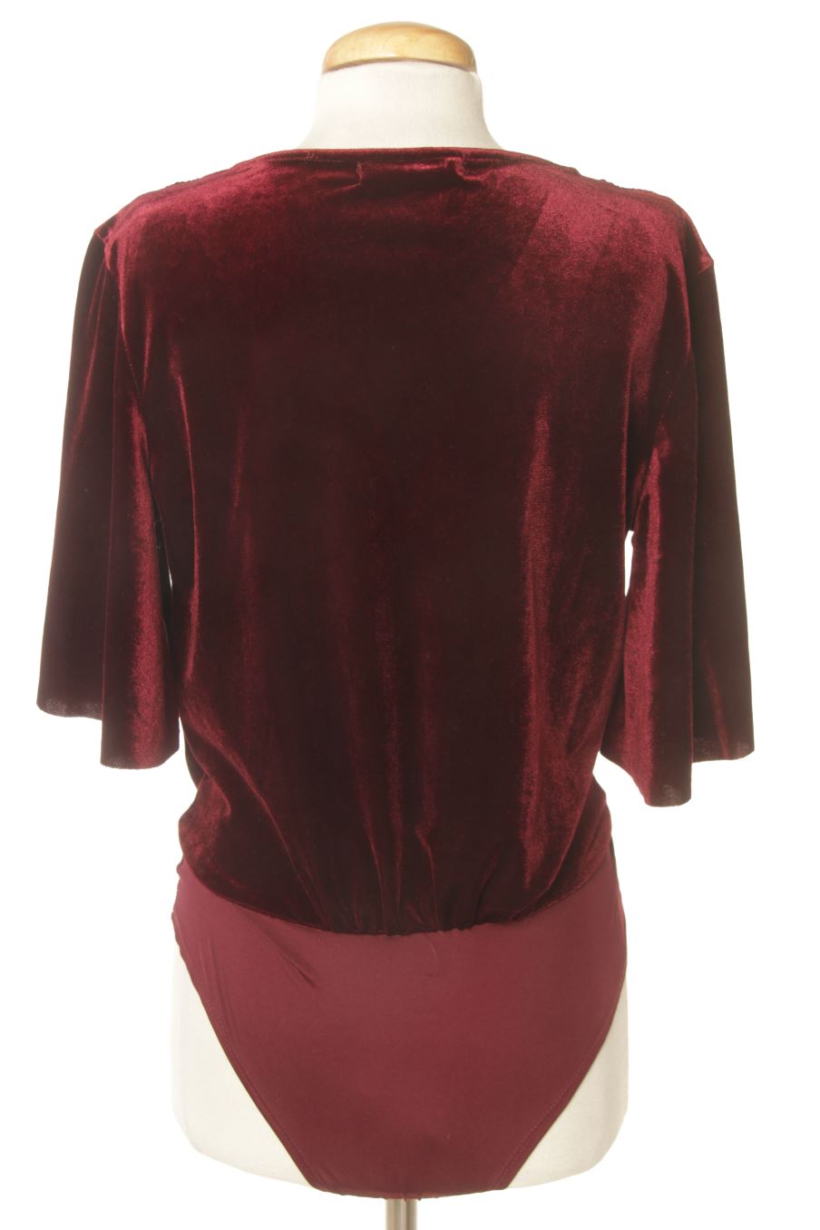 Body de Vera & Lucy de la talla M, de color burdeos de terciopelo
