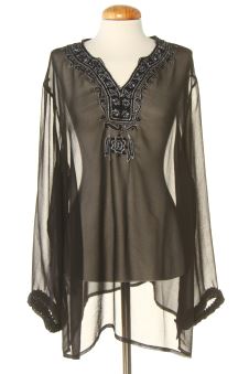 Blusa de manga larga L Punto roma