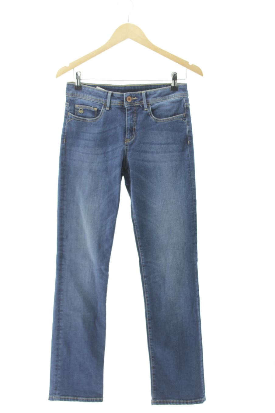 Jeans Benetton de la taille 36, de couleur bleu de denim