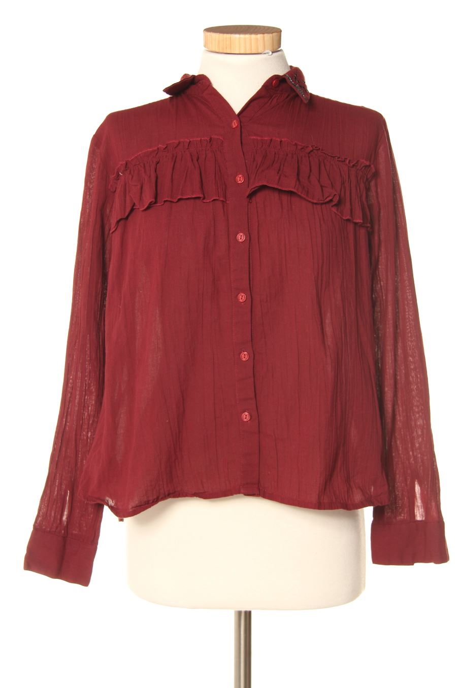 Chemise Kaporal de la taille XS, de couleur bordeaux