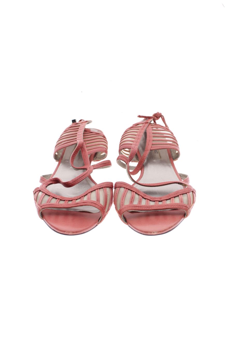 Sandalias planas de Adolfo Dominguez de la talla 38, de color rosa de