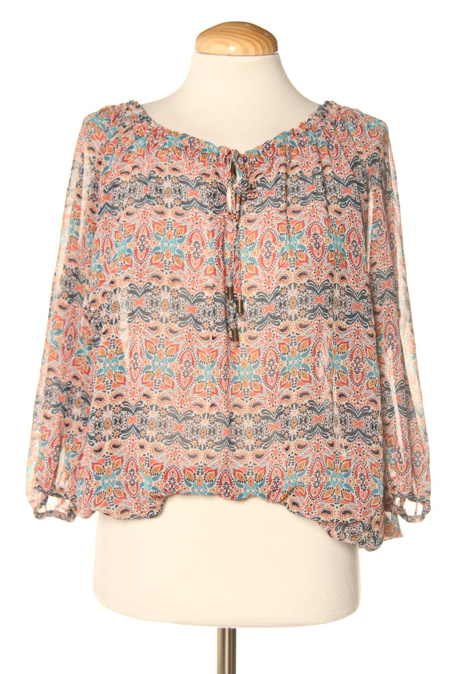 Langärmelige Bluse von Camaieu Größe 40, Farbe Aufdruck, für