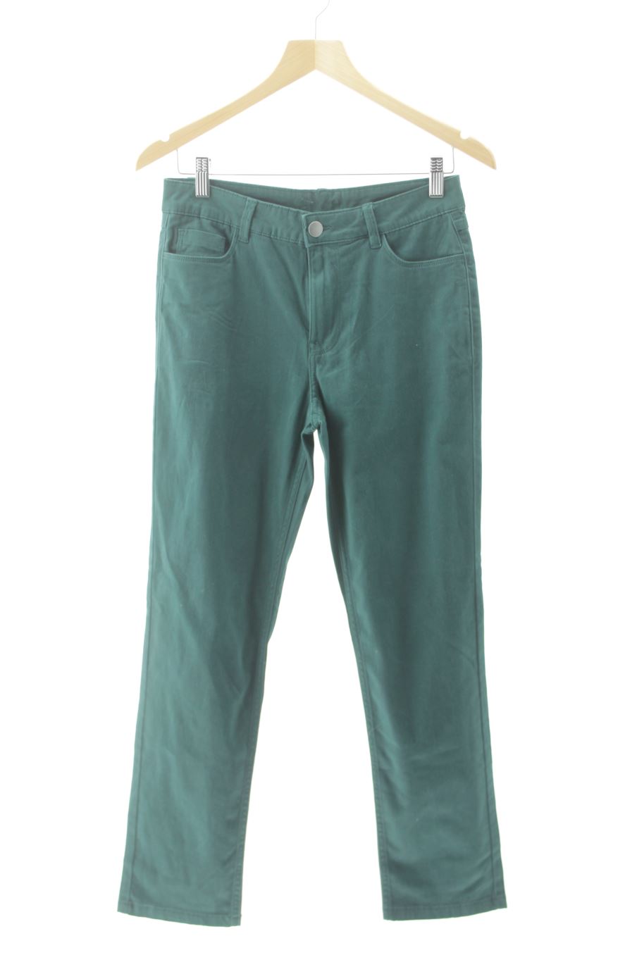 Jeans Monoprix de la taille 36, de couleur vert de denim