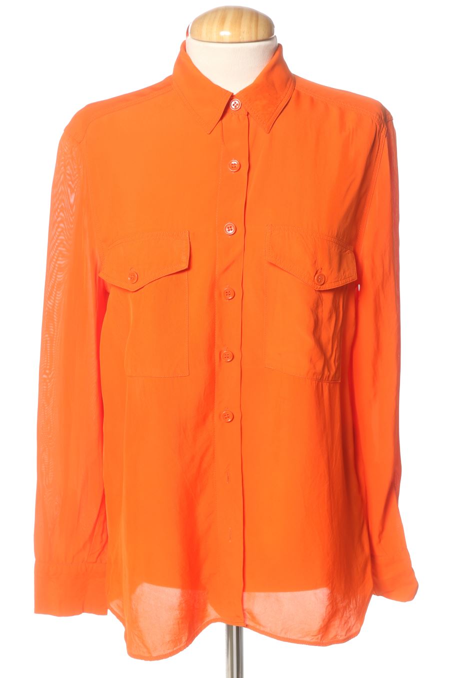 Chemise Zara de la taille XS, de couleur orange
