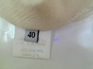 Falda de Lola Rodero de la talla 40, de color blanco