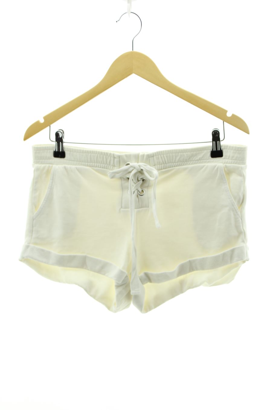 Pantalones cortos de deporte de Bershka de la talla S, de color blanco