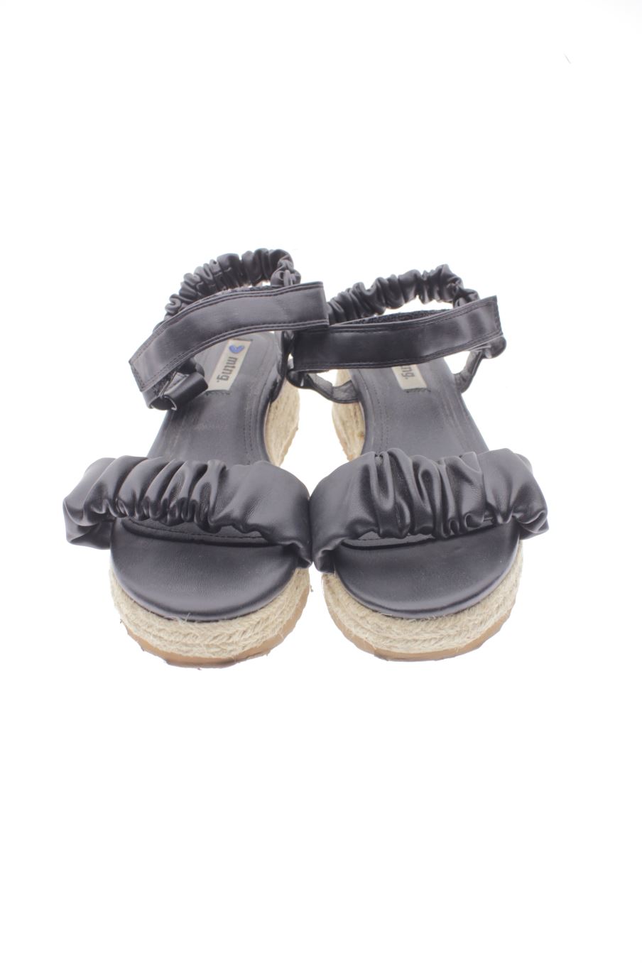 Sandalias planas de Mustang de la talla 37, de color negro de