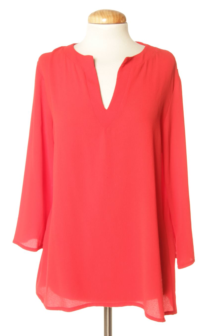Blouse à manches longues TEEZ Paris de la taille S, de couleur rouge