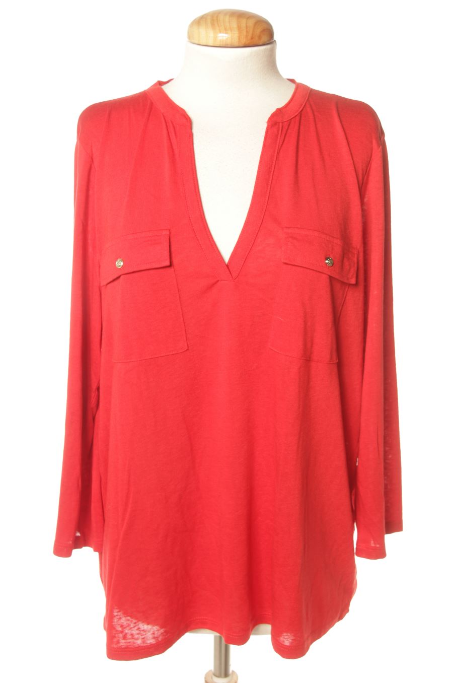 T-shirt à manches longues Cortefiel de la taille L, de couleur rouge