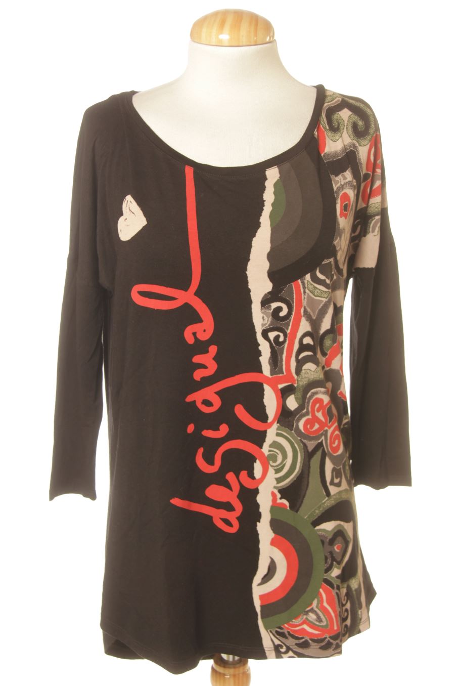 Camiseta manga larga de Desigual de la talla M, de color estampado