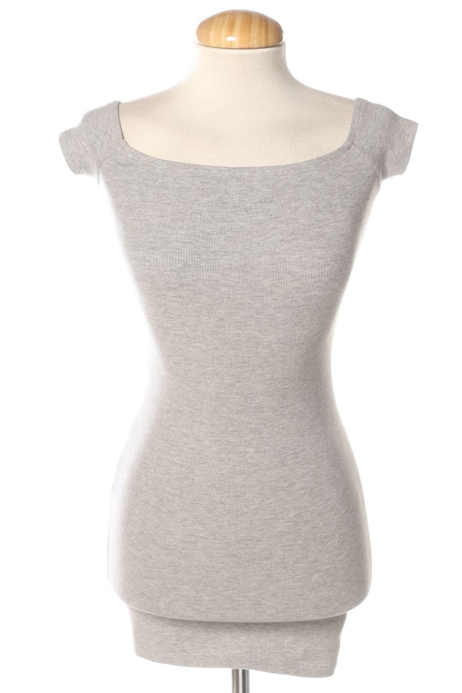 Einfaches Kleid von Bershka Größe XS, Farbe Grau, für
