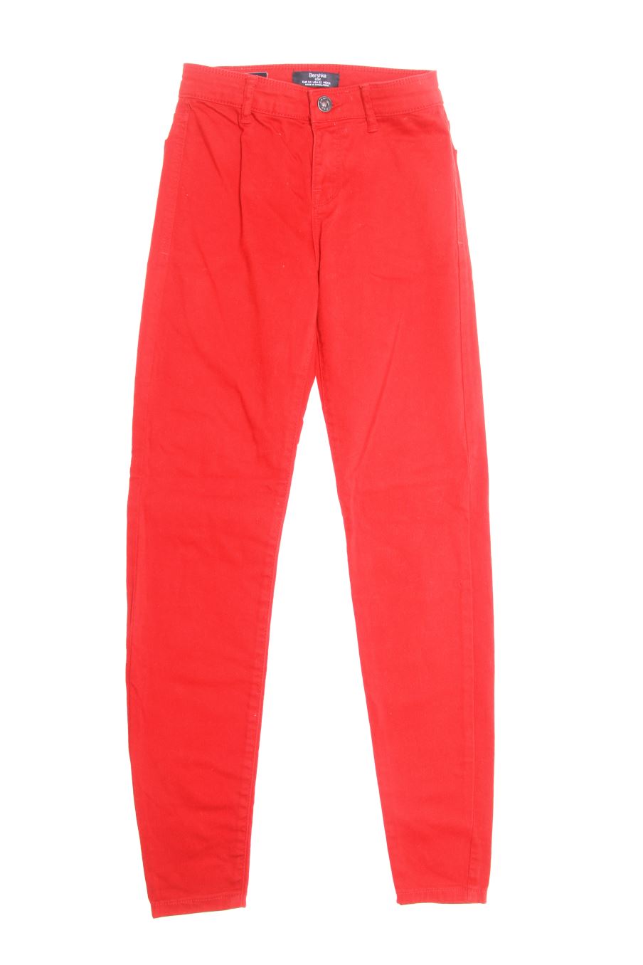 Jeans von Bershka Größe 34, Farbe Rot, aus Jeanskleidung für