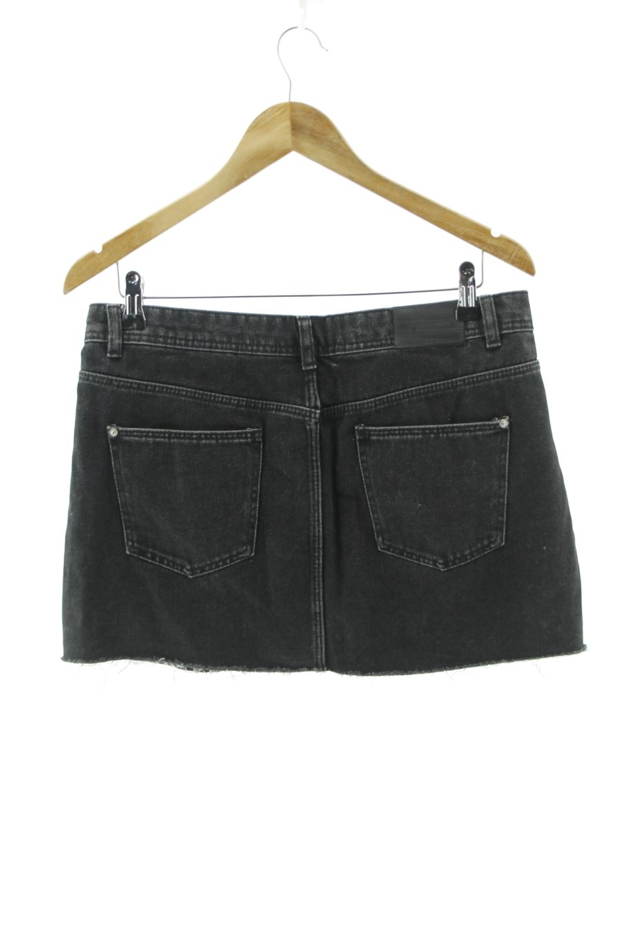 Jupe Trafaluc de la taille L, de couleur noir de denim