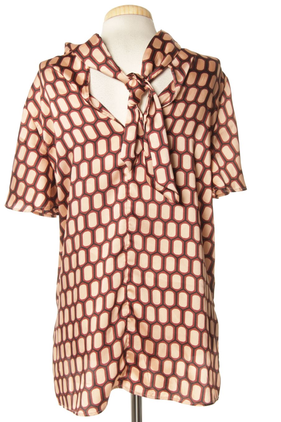 Blusa de manga corta de Zara de la talla S, de color amarillo