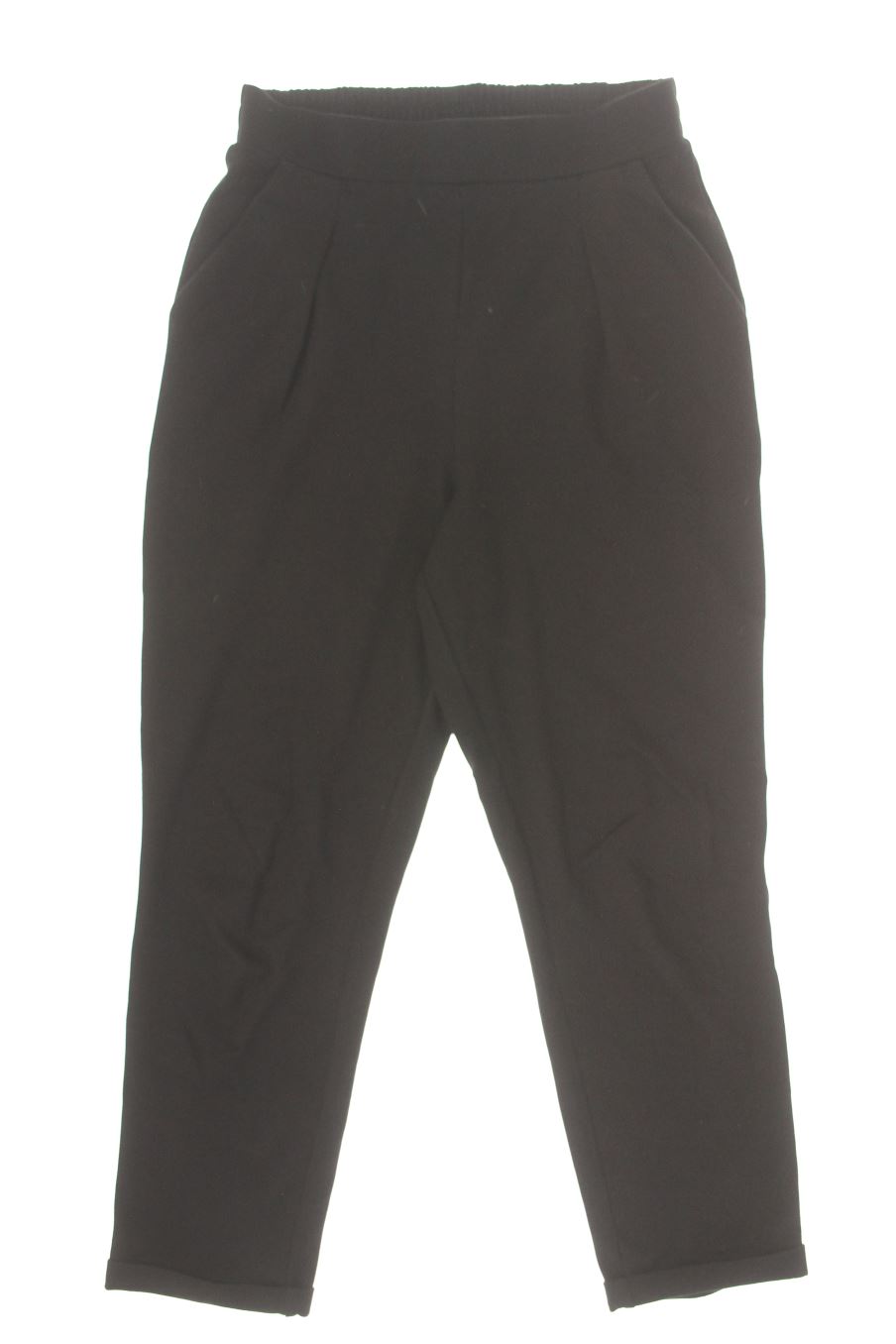 Pantaloni casual de Stradivarius de la talla S, de color nero