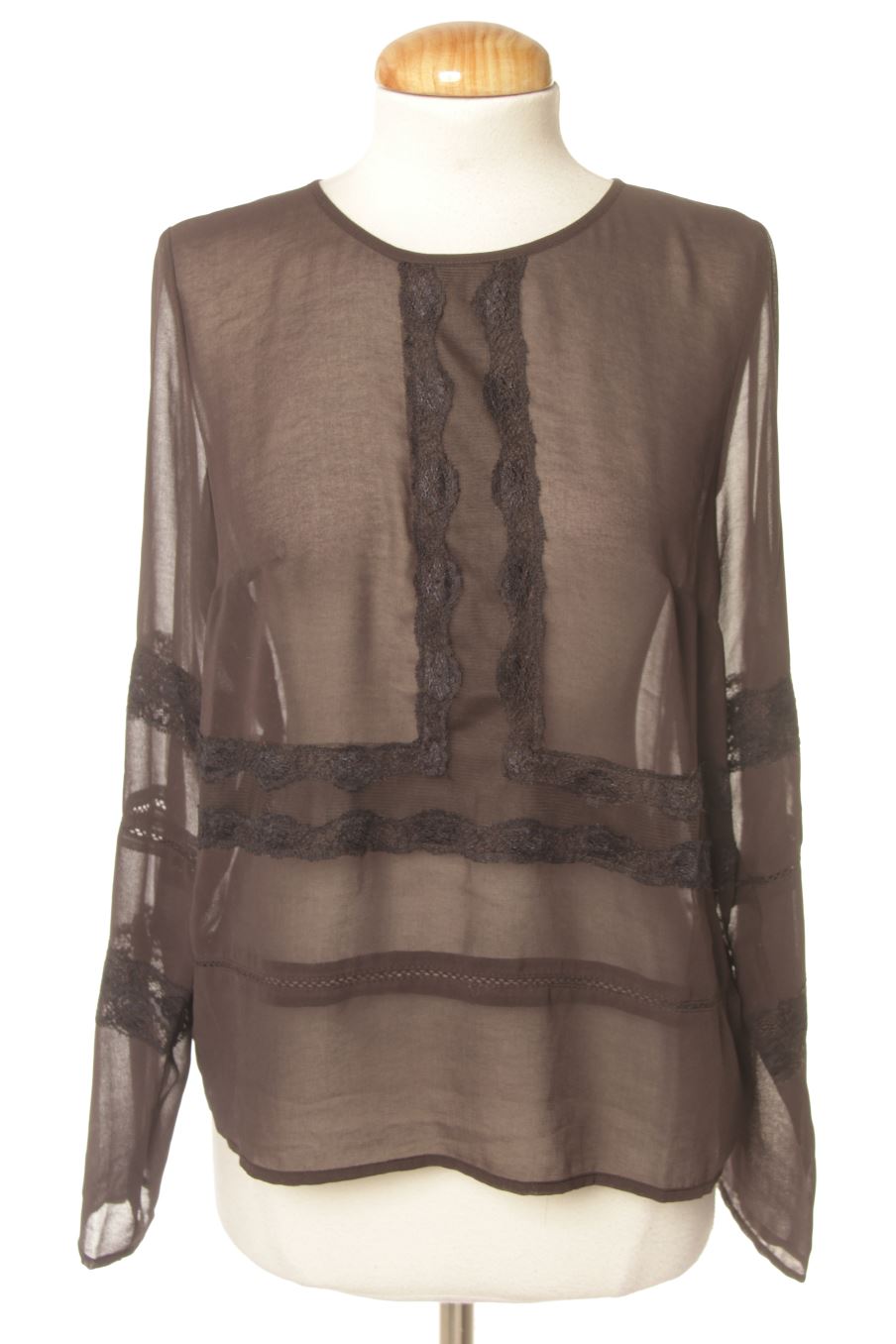 Langärmelige Bluse von H&M Größe 34, Farbe Schwarz, für