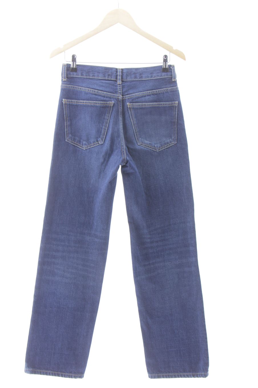 Jeans Zara de la taille 32, de couleur bleu marine de denim
