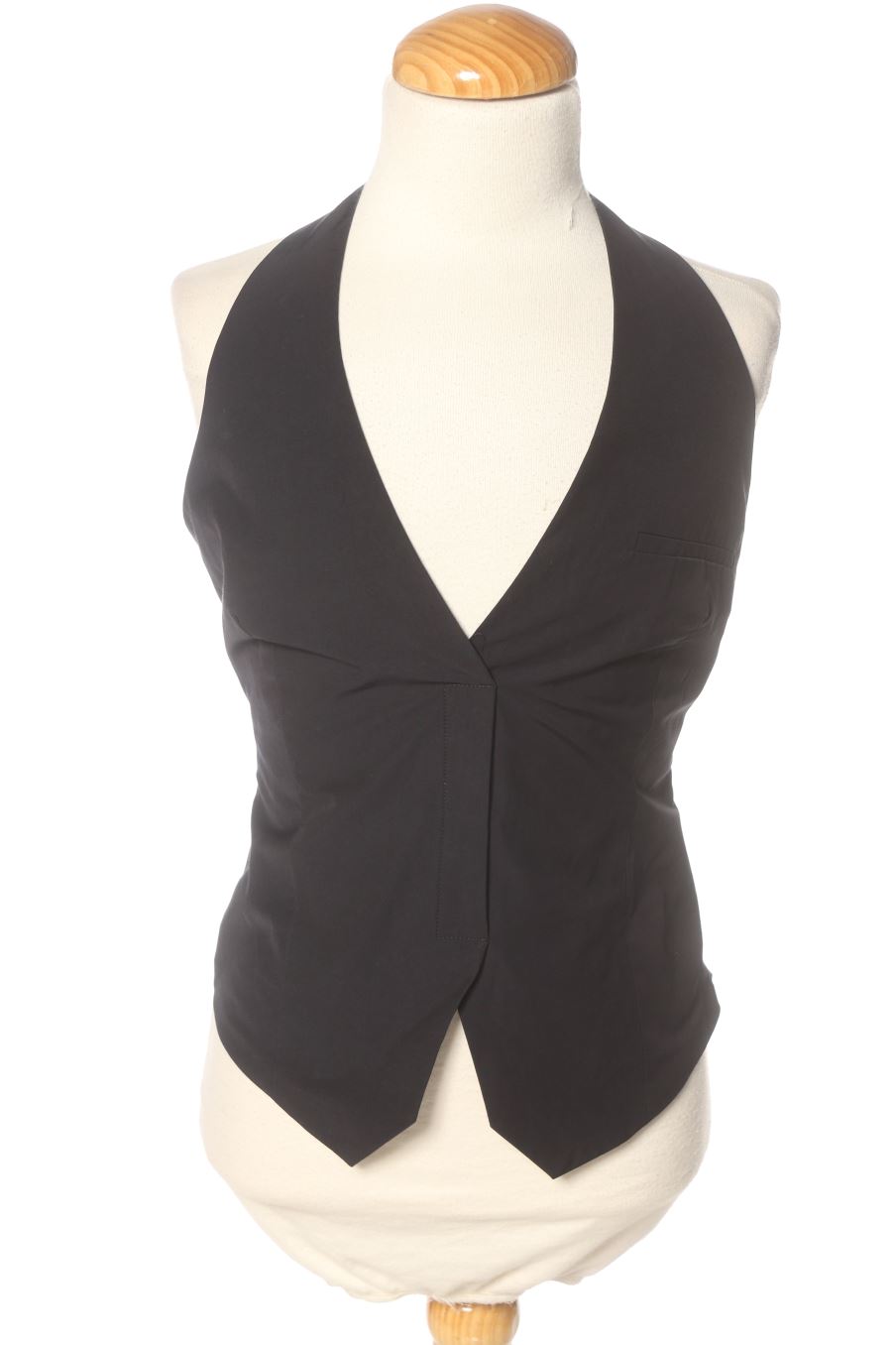Top de Zara de la talla XS, de color negro