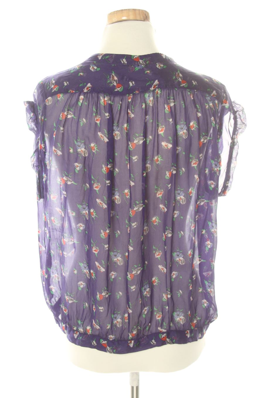 Blusa de manga corta de Zara de la talla S, de color flores