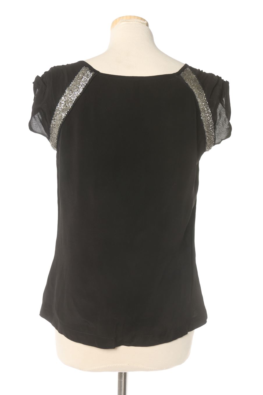 Blouse à manches courtes Naf Naf de la taille 36, de couleur noir