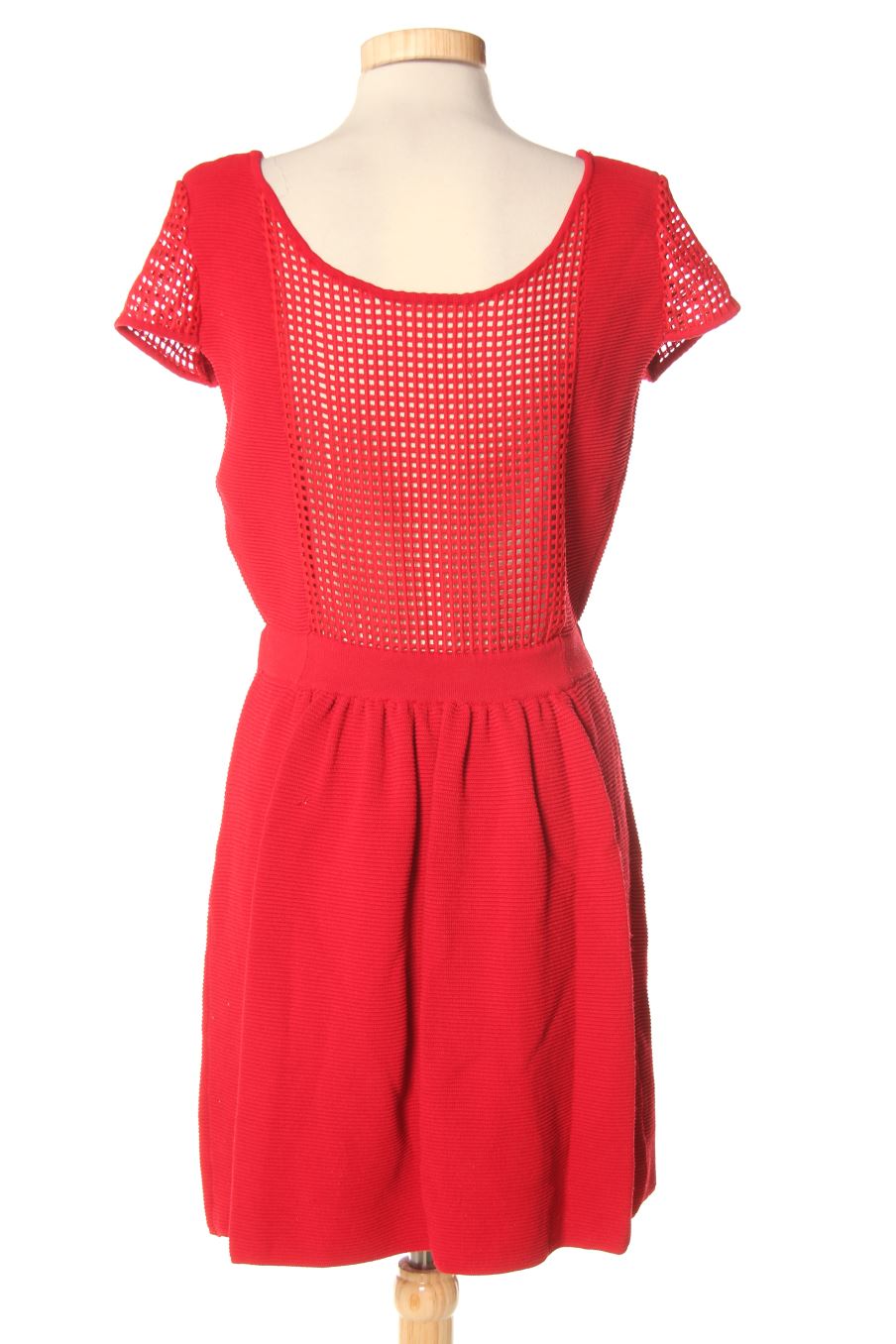 Robe casual Naf Naf de la taille L, de couleur rouge
