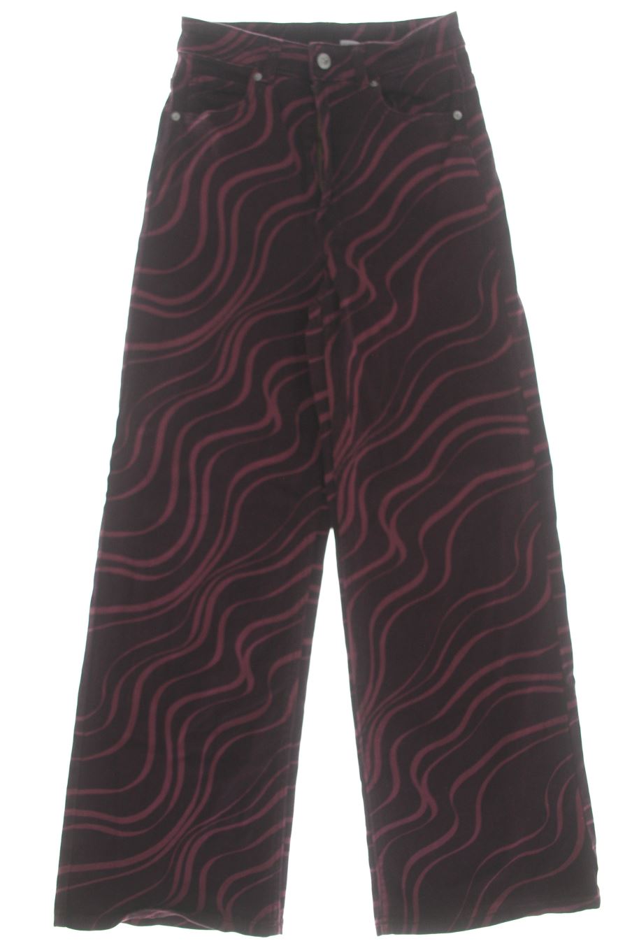 Jeans H&M de la taille 36, de couleur bordeaux de denim