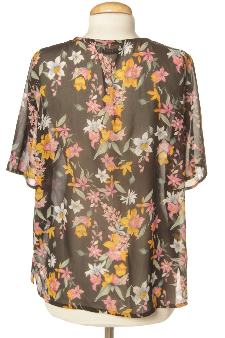 Blouse à manches courtes Pieces de la taille L, de couleur fleurs