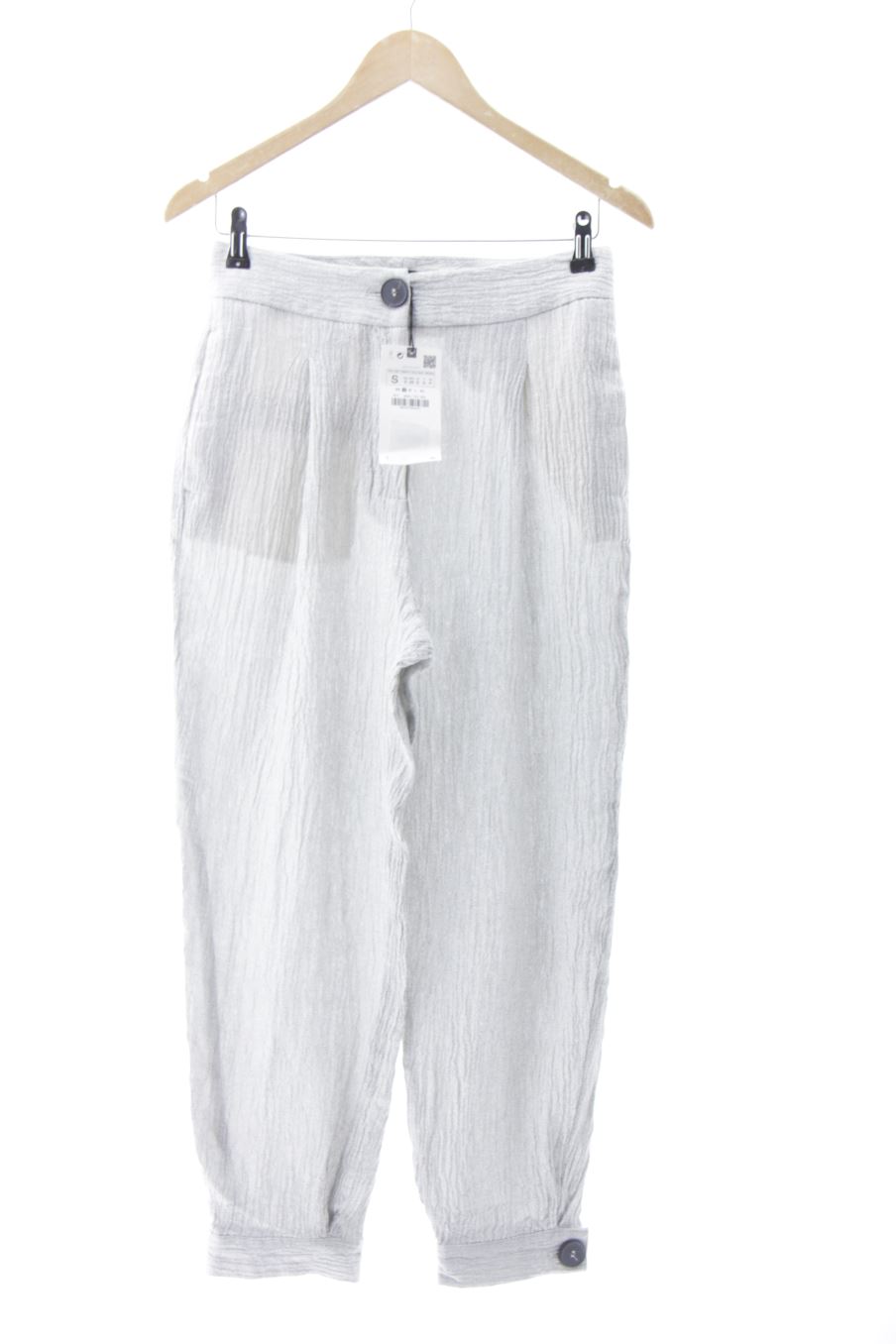 Pantalon Zara de la taille S, de couleur gris