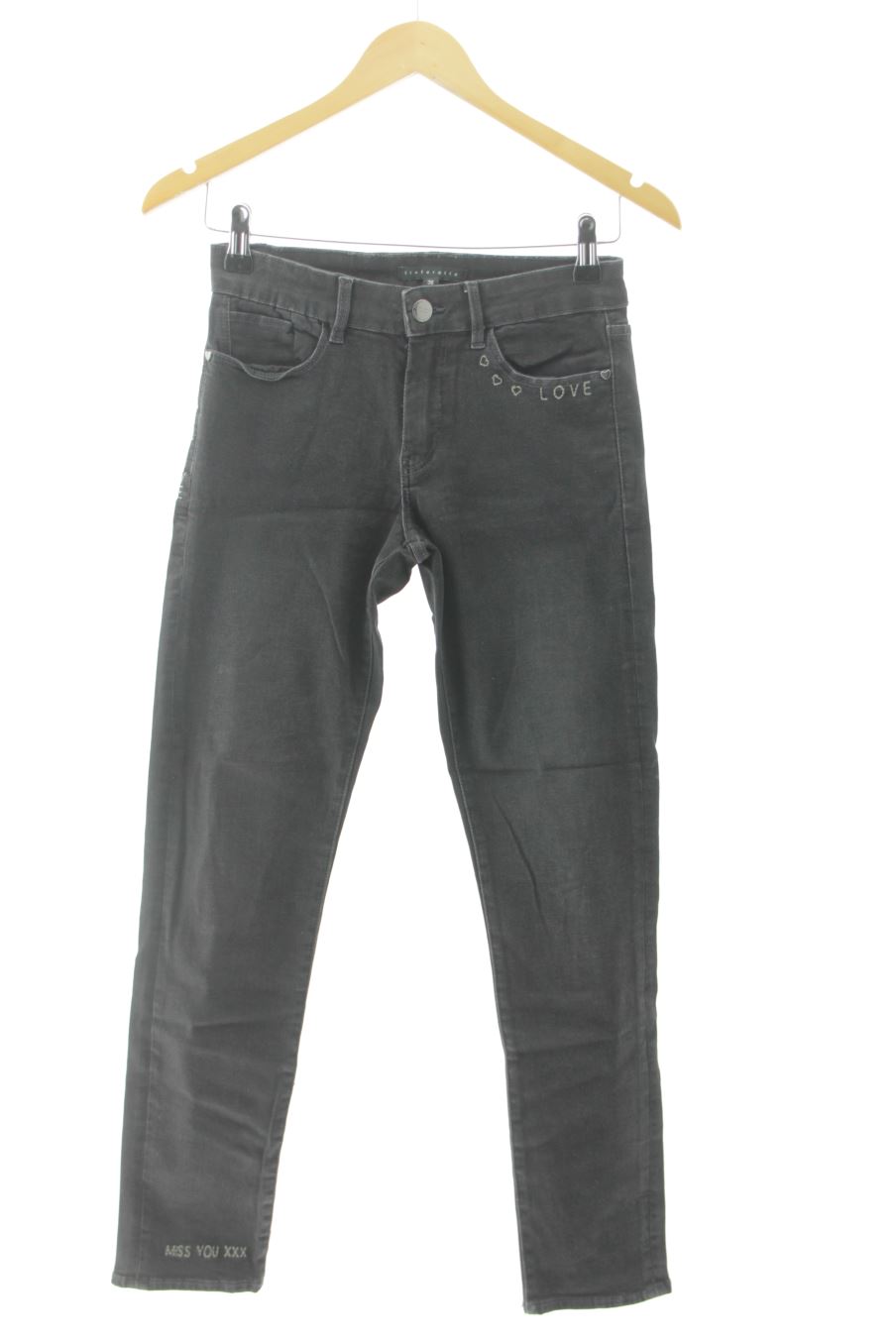 Jeans von Tintoretto Größe 36, Farbe Schwarz, aus Jeanskleidung für
