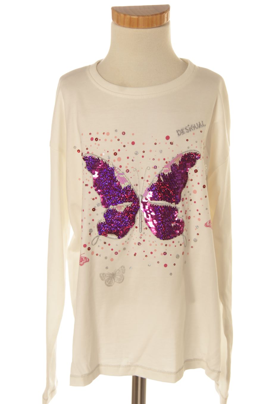 Camiseta de manga larga de Desigual de la talla 7 años con etiqueta