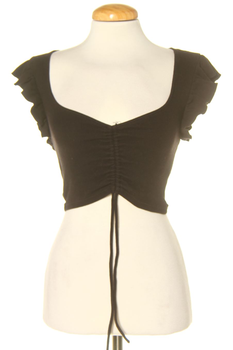 Top Zara de la taille S, de couleur noir