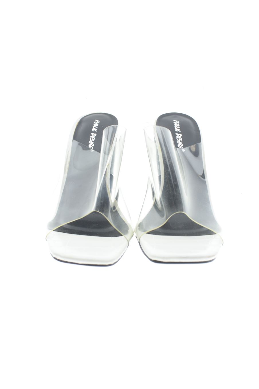 Sandalias tacon de Public Desire de la talla 39, de color color transparente de