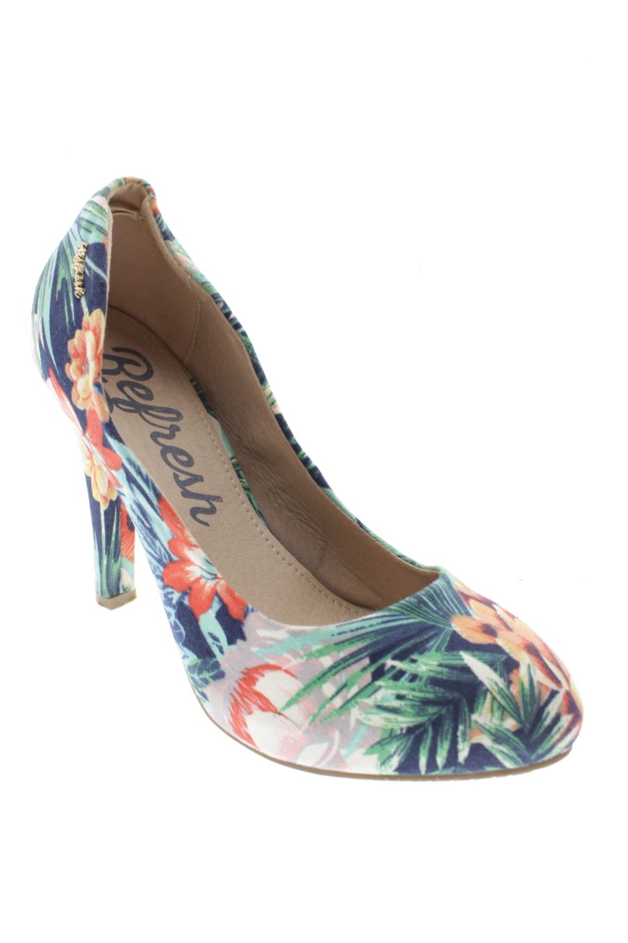 Zapatos de tacon de Refresh de la talla 40, de color flores de