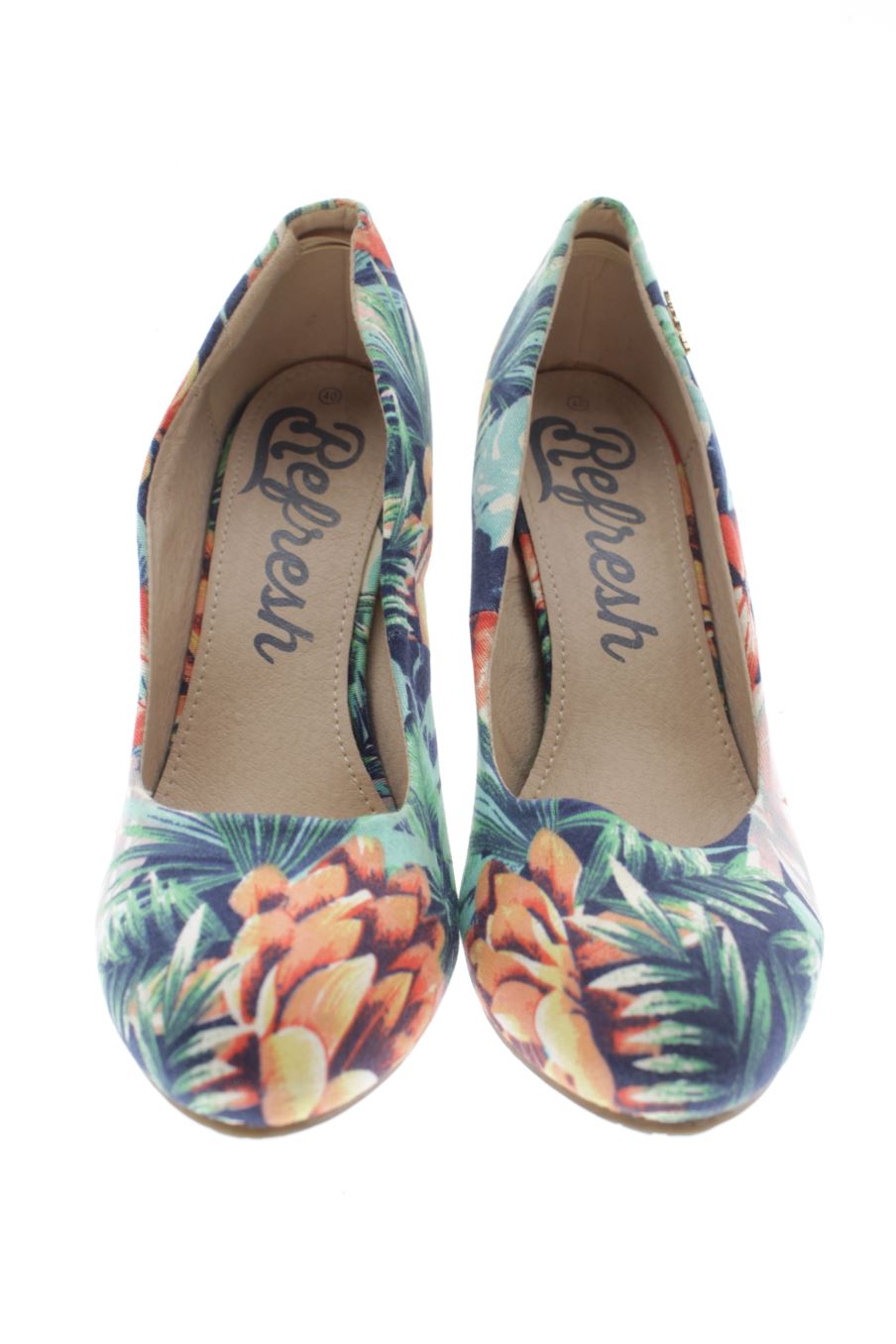 Zapatos de tacon de Refresh de la talla 40, de color flores de