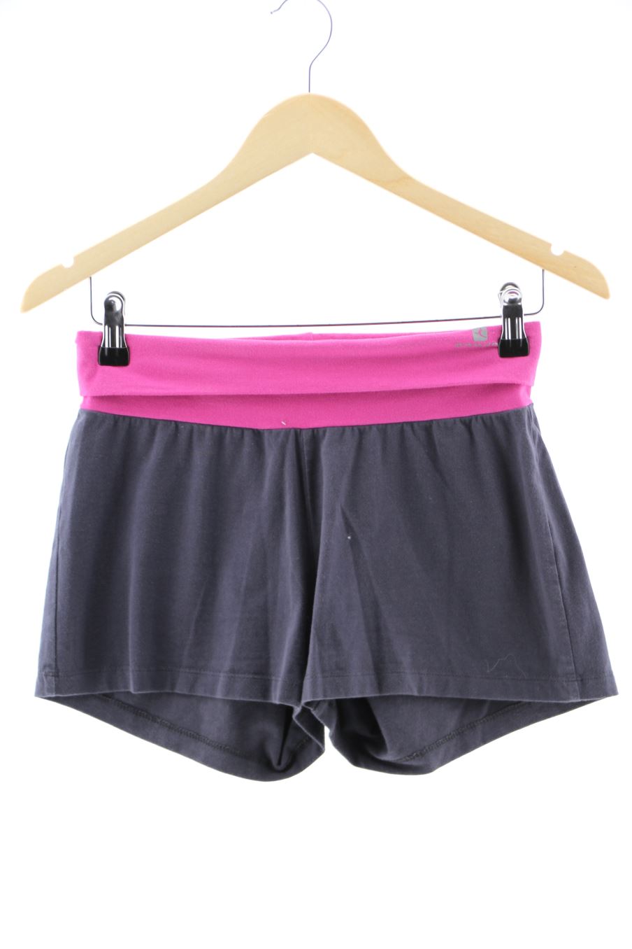 Pantalones cortos de deporte de Domyos (DECATHLON) de la talla S, de color gris